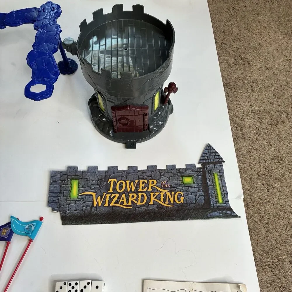 Tower of the Wizard King Parker Brothers 1993 Tower Game Figures Parts Pieces